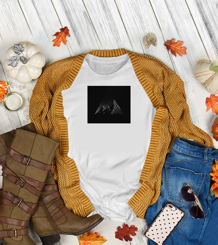 Black Mountain Geometric Peaks T-Shirt
