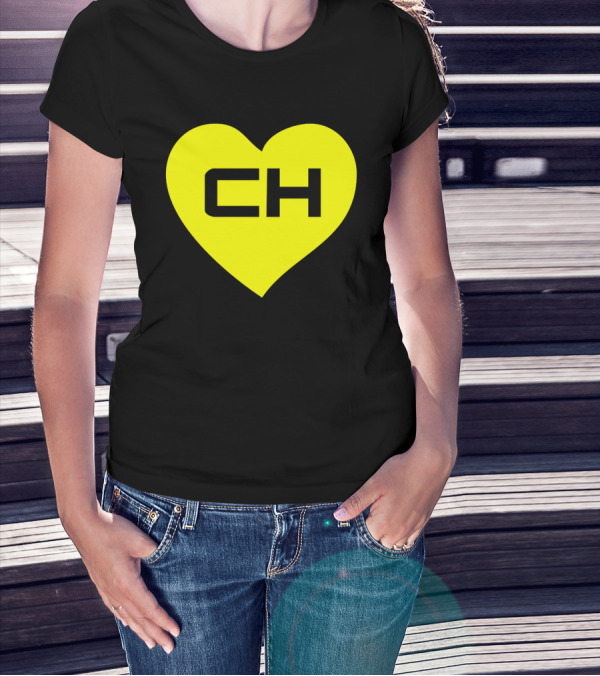 EL Chavo EL Chapulin Colorado CH Heart Icon Yellow Funny Spanish Hispanic T-Shirt
