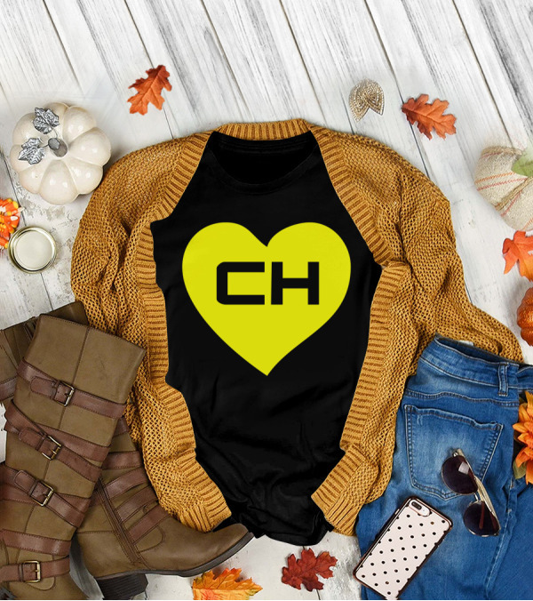 EL Chavo EL Chapulin Colorado CH Heart Icon Yellow Funny Spanish Hispanic T-Shirt