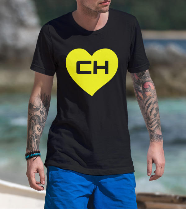 EL Chavo EL Chapulin Colorado CH Heart Icon Yellow Funny Spanish Hispanic T-Shirt