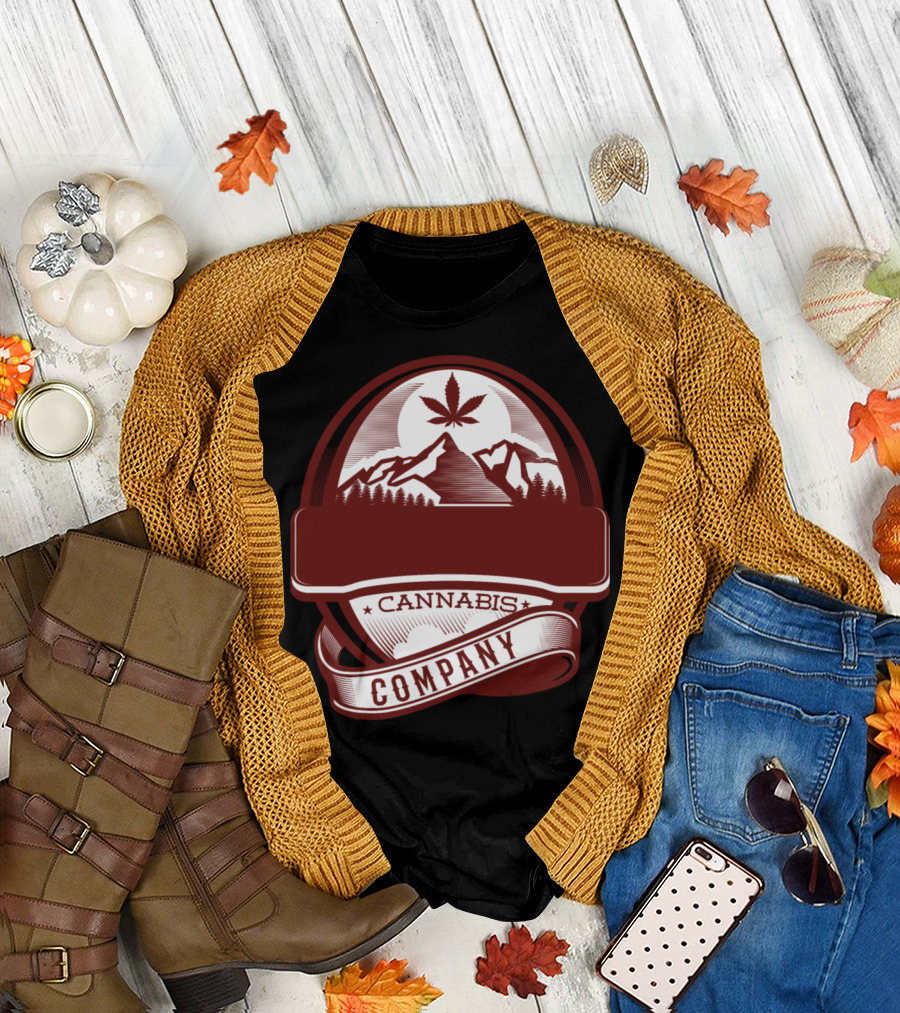 Cannabis Company Mountains Rasta Marihuana Ligualiz T-Shirt
