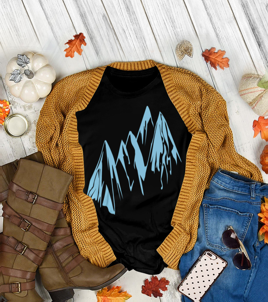 Quadruple Peaks in Sequence: Blue Mountain T-Shirt