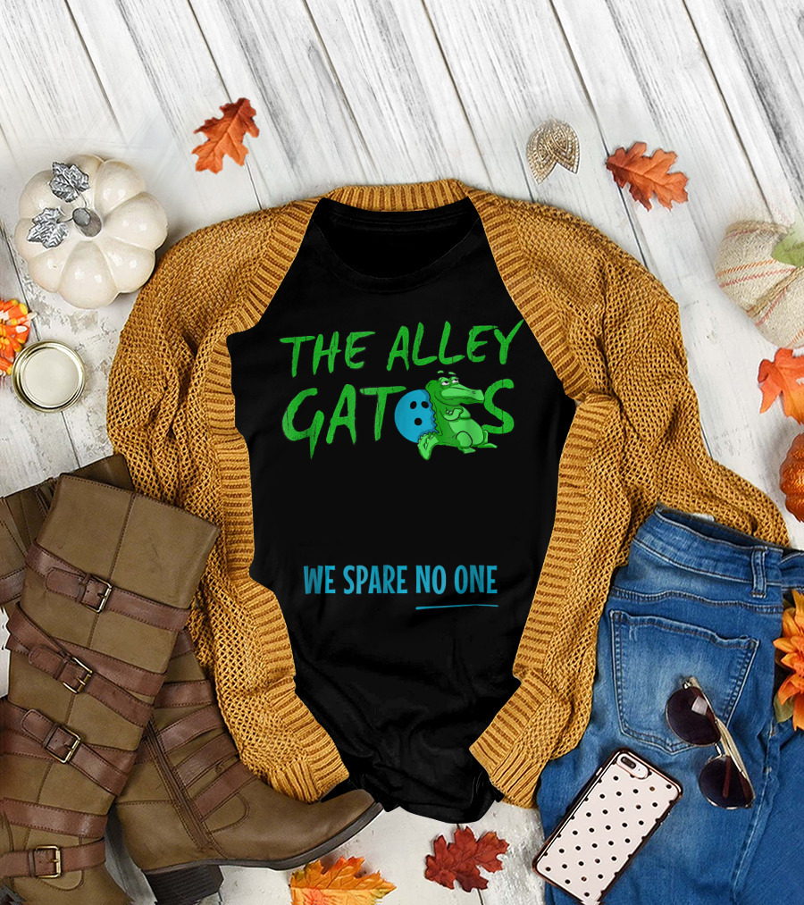The Alley Gators We Spare No One Bowling T-Shirt