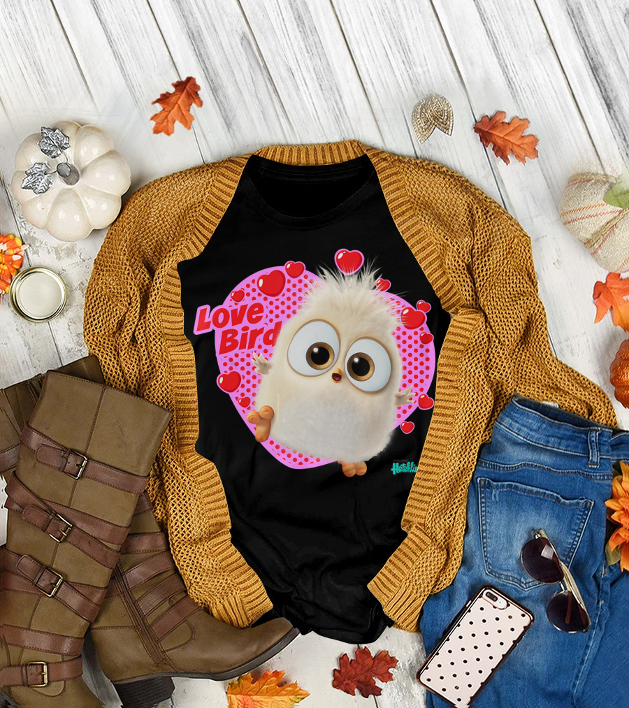 Love Bird Hatchlings Angry Birds Heart T-Shirt