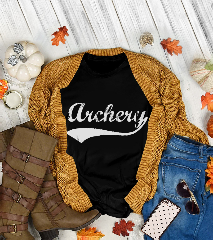 Archery Bow Script T-Shirt