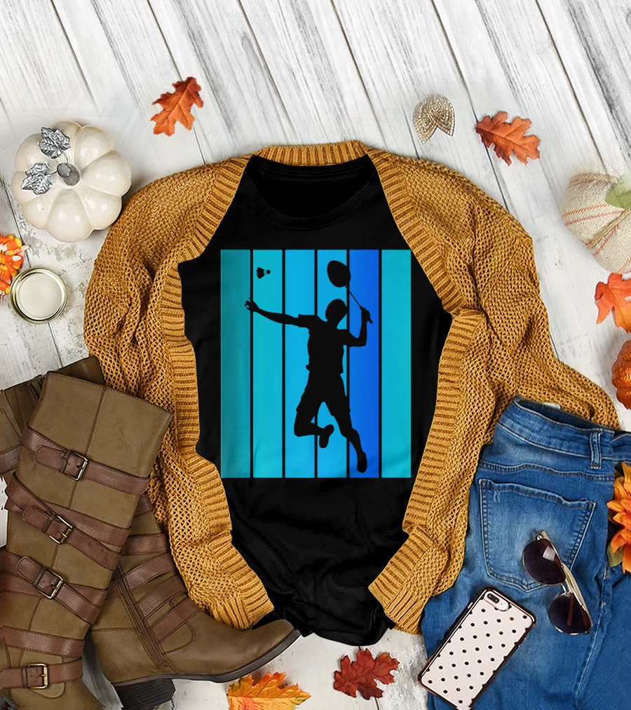 Badminton Player Shuttlecock Sport Lover T-Shirt