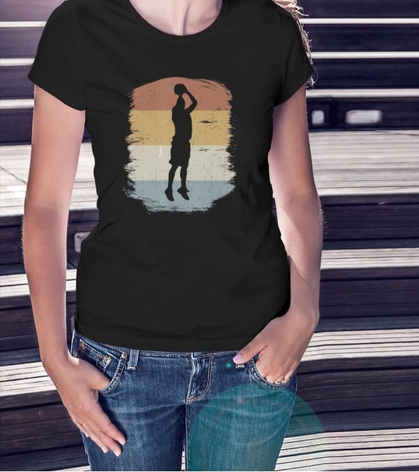 Basketball Jumpshot 3 Pointer Vintage T-Shirt