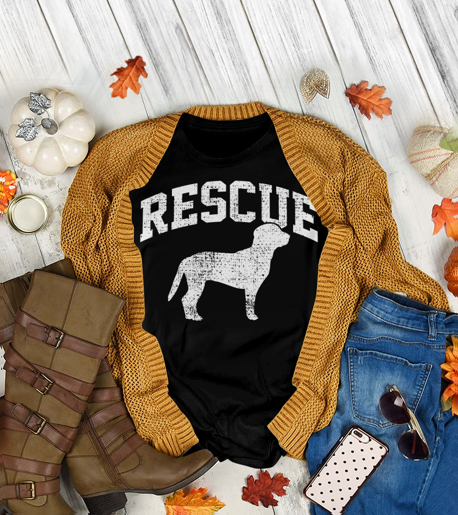 Rescue Beagle Vintage Dog Rescue T-Shirt