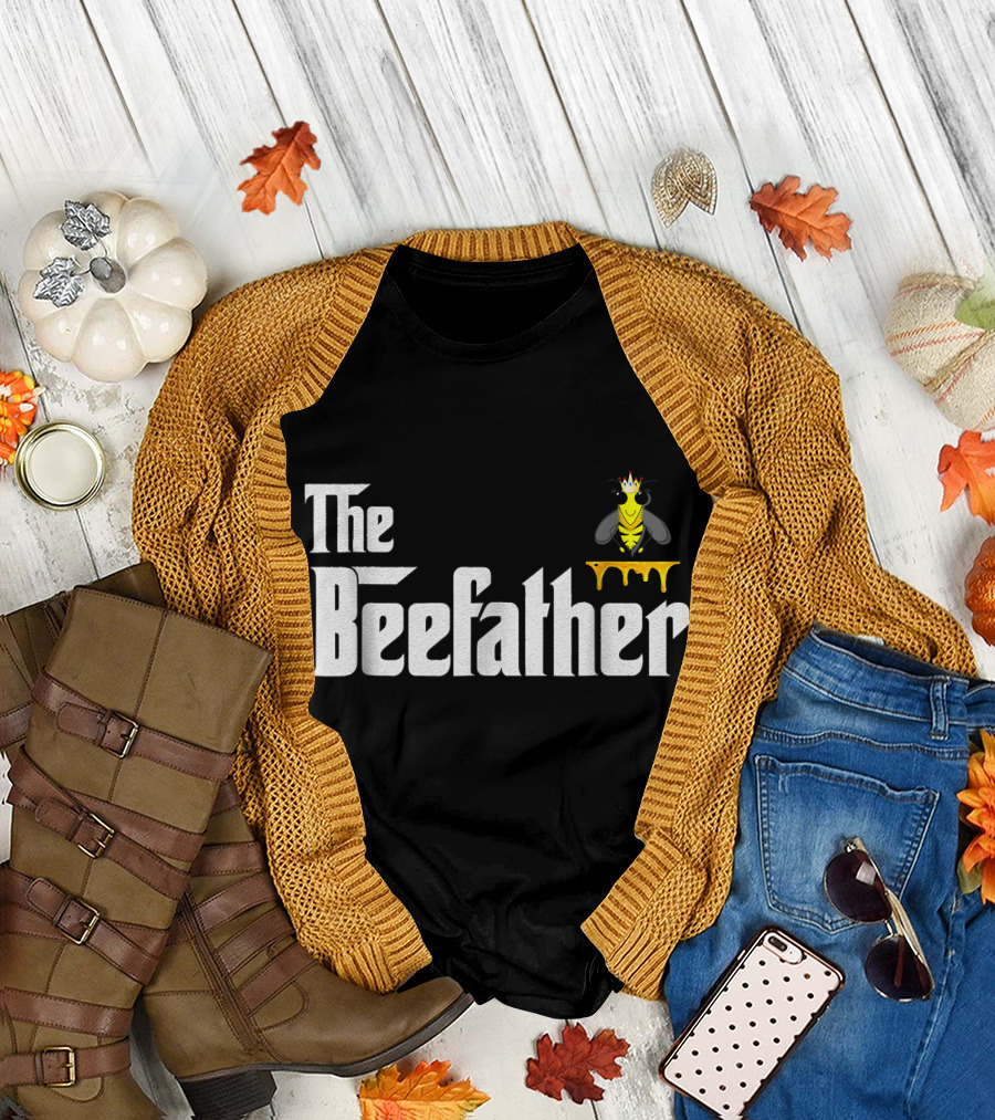 The Beefather Honey Bees Beekeeper Monarch Bee T-Shirt