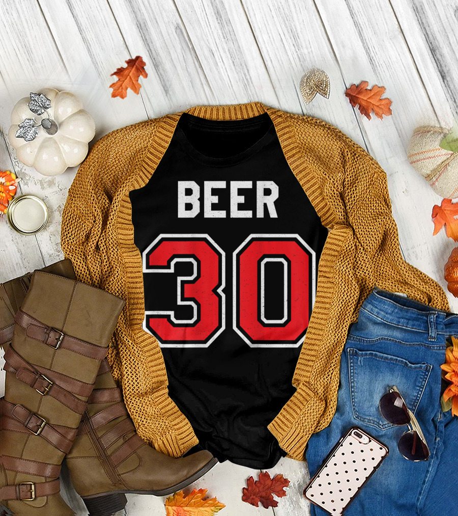 Beer 30 Athlete Uniform Jersey Funny Gag T-Shirt