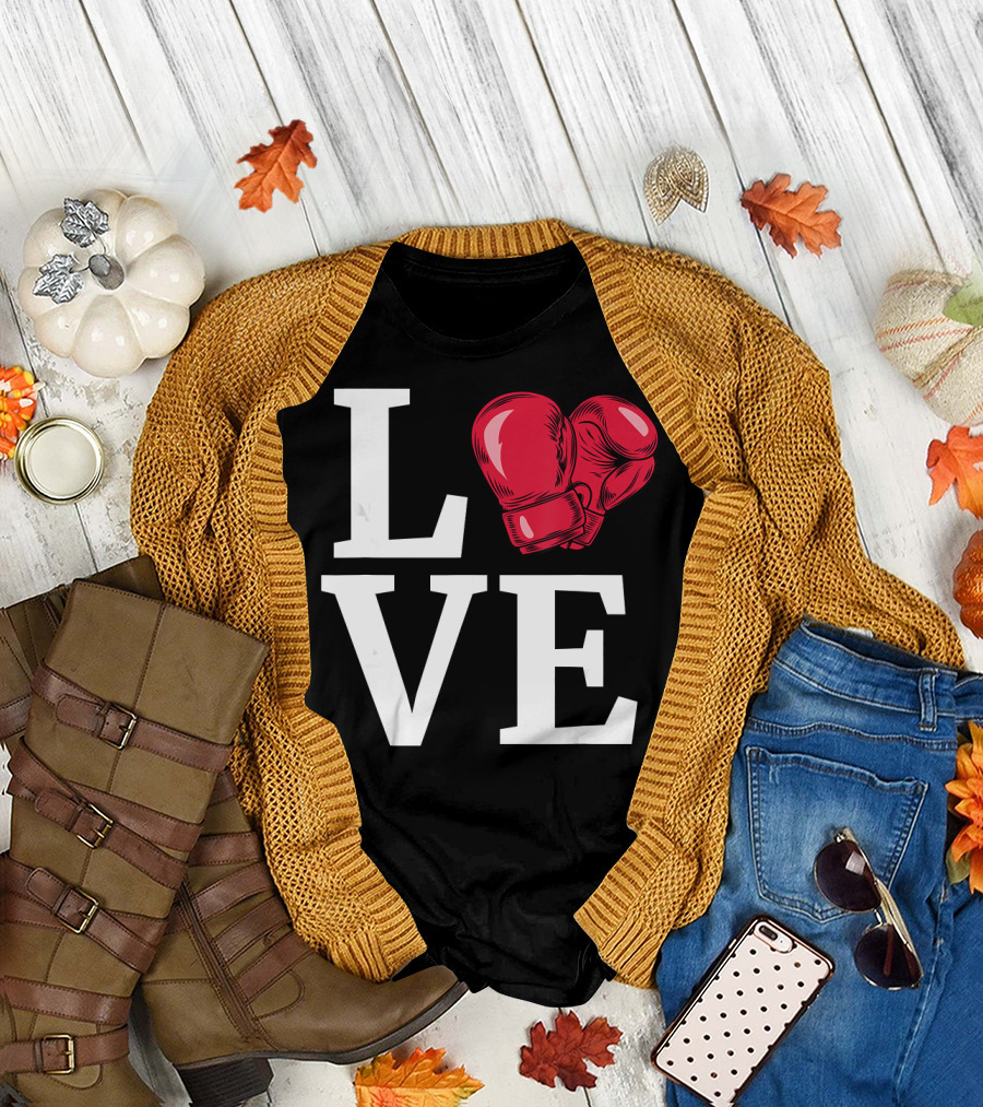 I Love Boxing Gloves Boxing T-Shirt