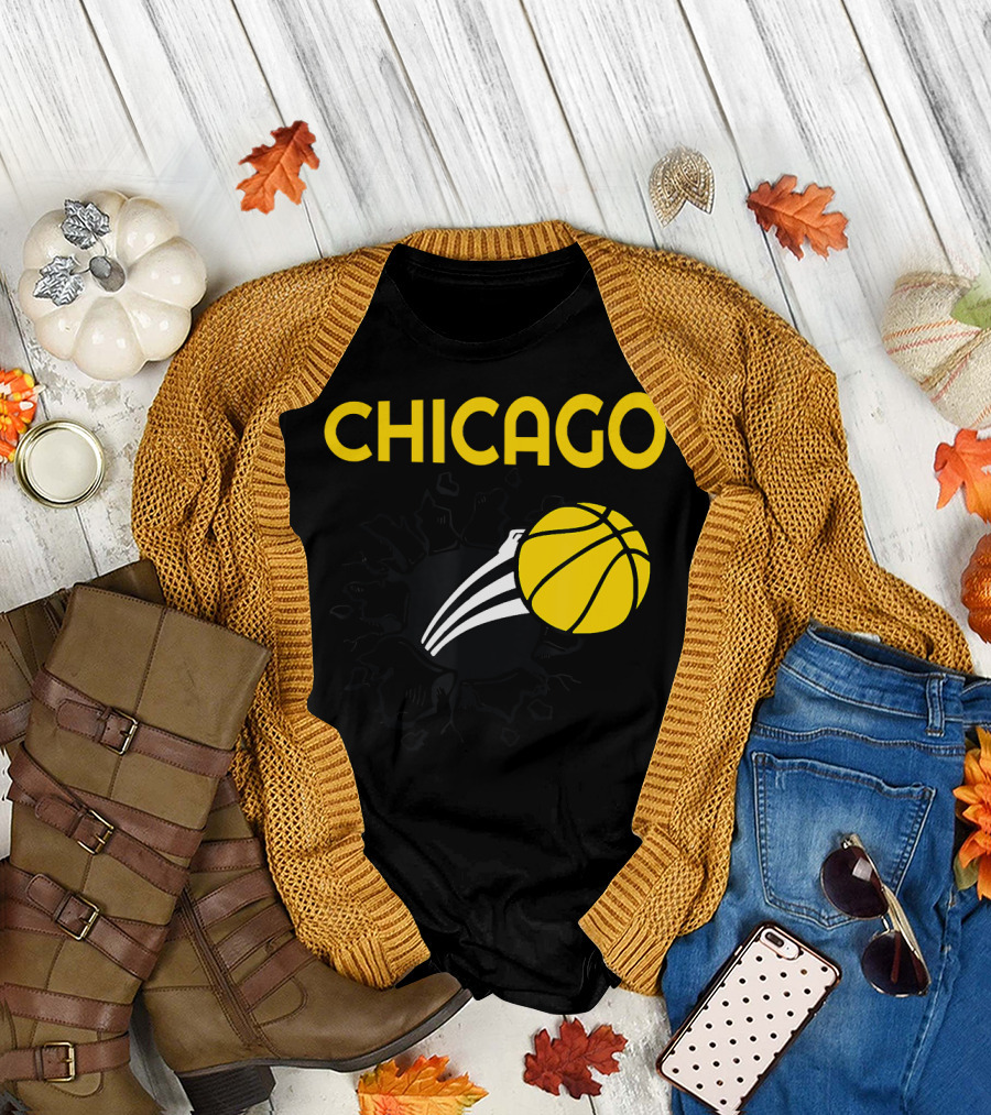 Chicago Sky Basketball Burst T-Shirt
