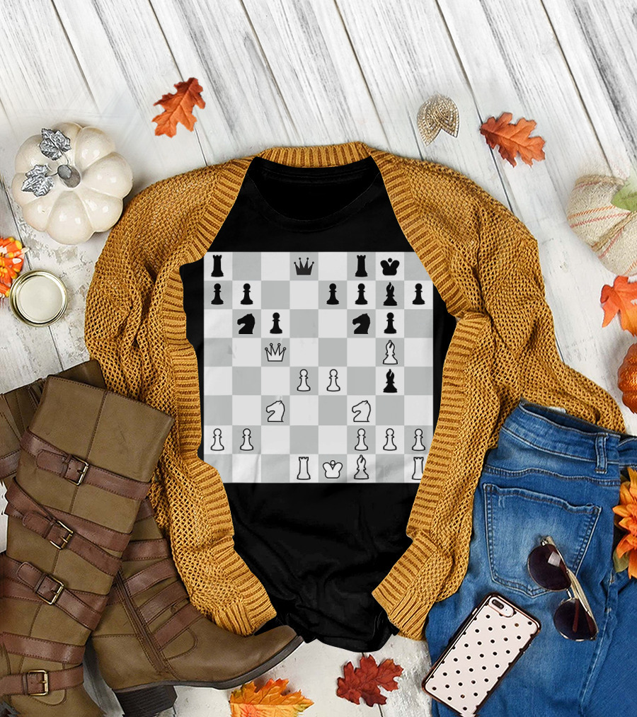 Chess Board Puzzle What's Your Next Move Game Strategy T-Shirt