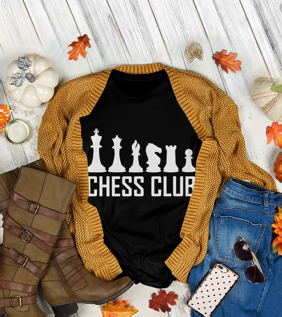 Chess Club Pieces Player Game Matching Tea T-Shirt