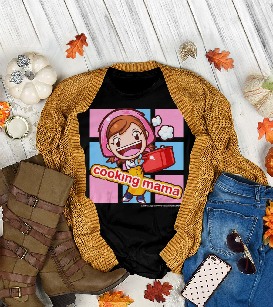 Cooking Mama Cheerful Kitchen Adventure Cooking Squares T-Shirt