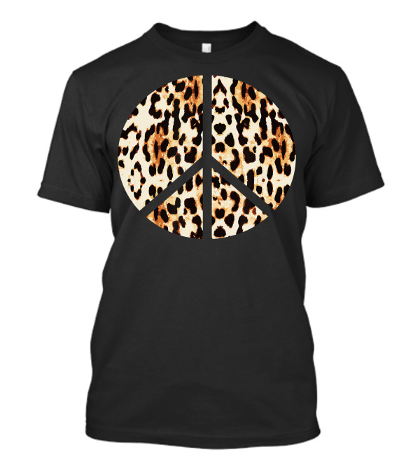 Inverse Leopard Cheetah Peace T-Shirt