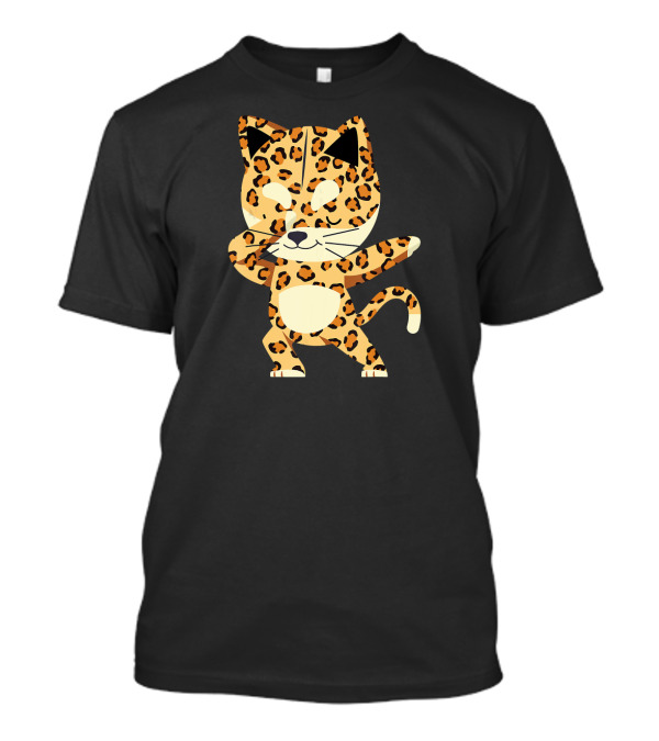 Dabbing Cheetah Big Cat Funny Dabbing Ani Leopard T-Shirt