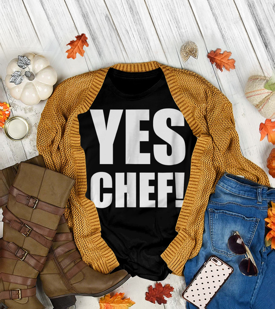 Yes Chef Funny Phrase Iconic T-Shirt