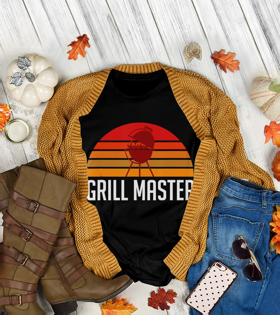 Grill Master Retro BBQ Pit Master T-Shirt