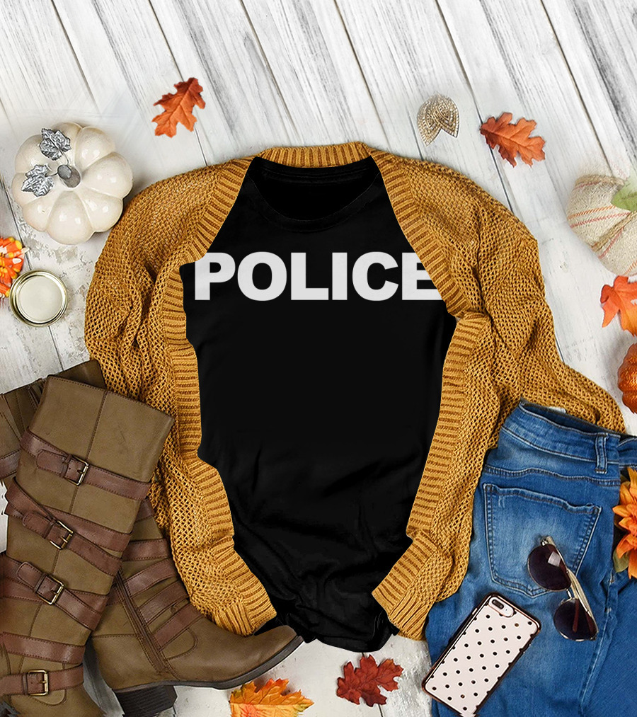 Police Front Print Law Enforcement T-Shirt