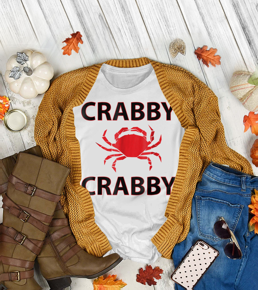 Crabby Beach Crab Cranky Mood T-Shirt