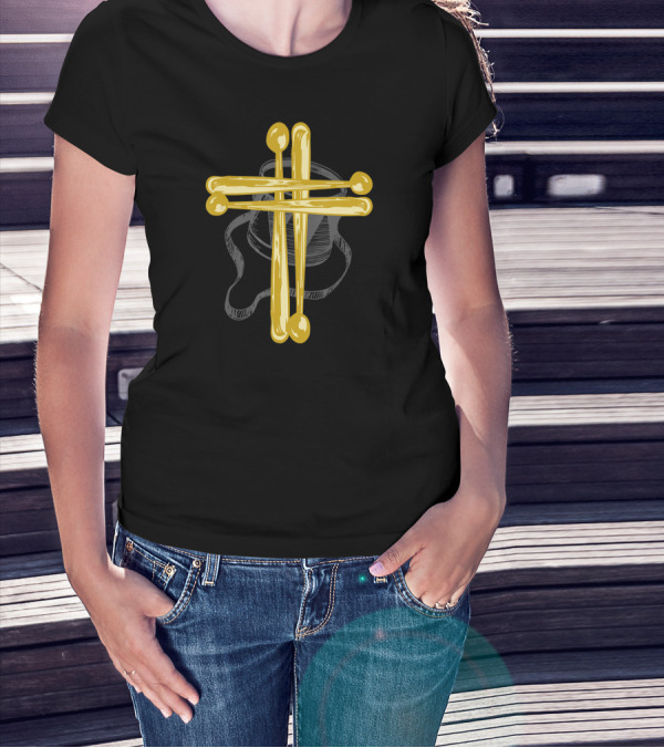 Christian Drummer Drum Sticks Cross Drummer Drums T-Shirt