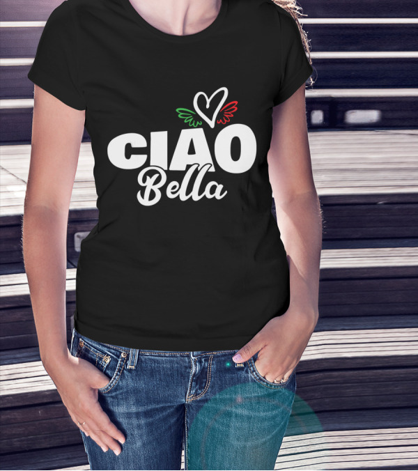 CIAO Bella Heart Italian Colors T-Shirt