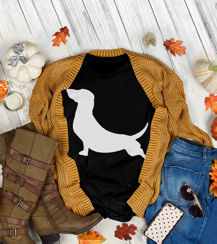 Dachshund Yoga Pose Stretch Puppy T-Shirt