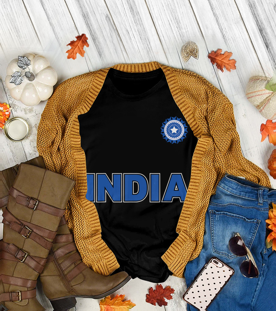 INDIA Cricket BCCI Logo Emblem T-Shirt