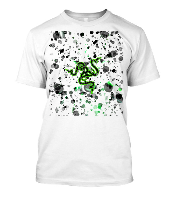 Razer Neon Green Splattered Triple Snake T-Shirt