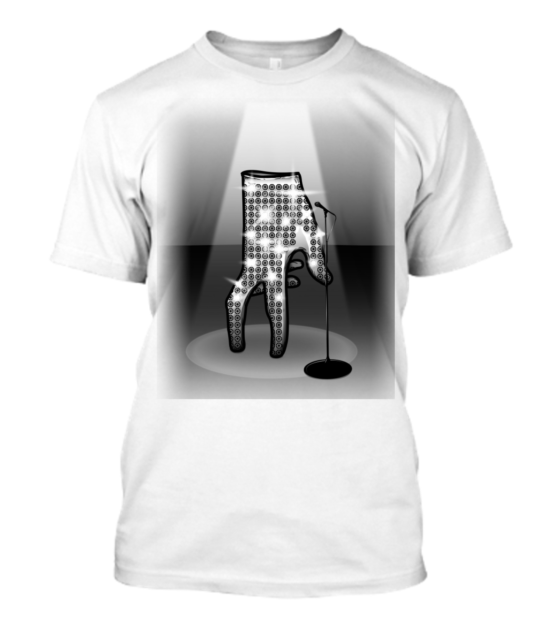Jackson Glove Microphone Stage Spotlight Performance T-Shirt