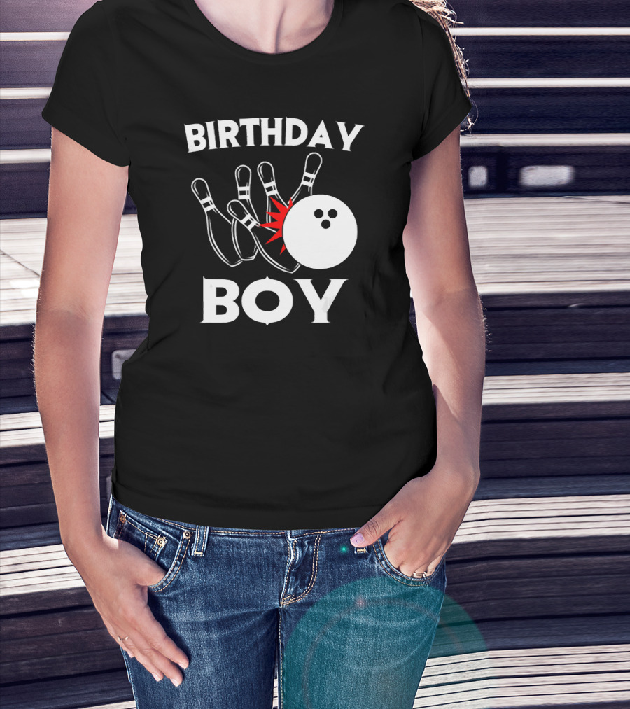 Birthday Boy Bowling Party Fun T-Shirt