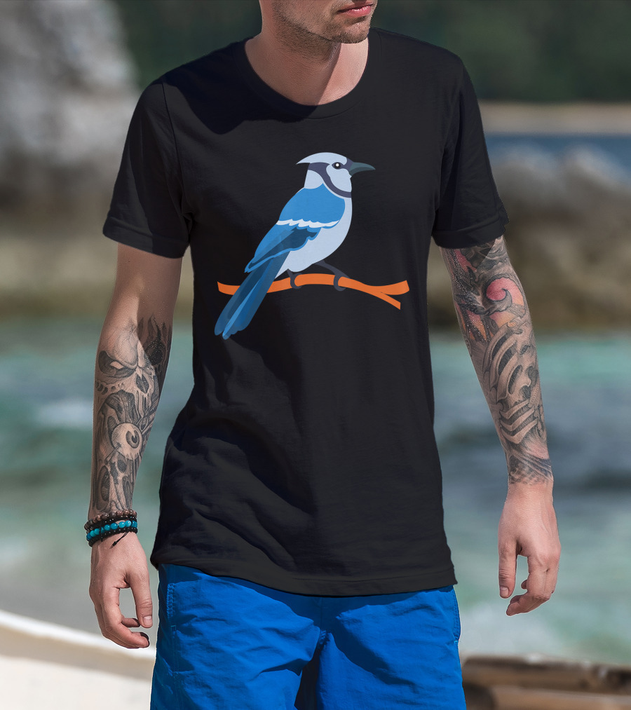 Cool Blue Jay Awesome Bird T-Shirt