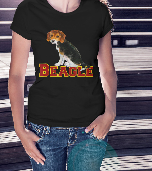 Beagle With Cute Puppy T-Shirt