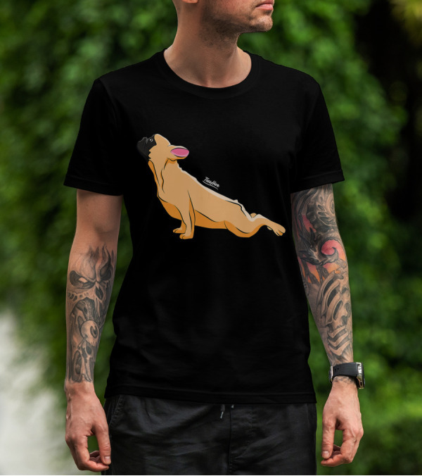 Cute French Bulldog Yoga Funny Bull Teeshine T-Shirt