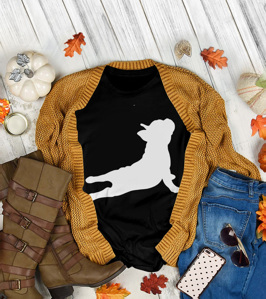 Funny French Bulldog Yoga Pose Cute French Bulldog T-Shirt