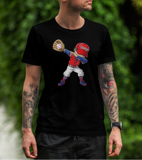 Chango Dabbing Baseball Player T-Shirt
