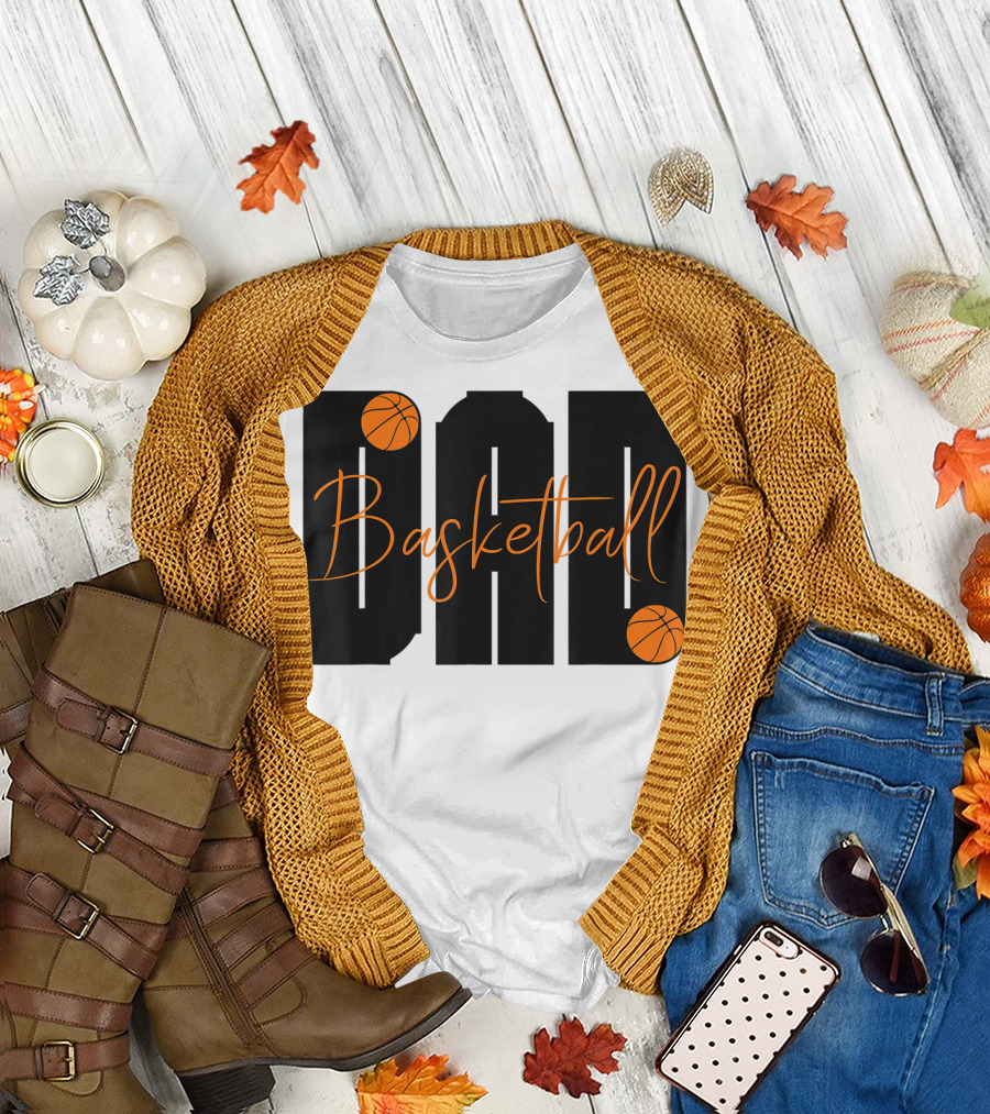 Dad Basketball Lover Father's Day Basketball T-Shirt