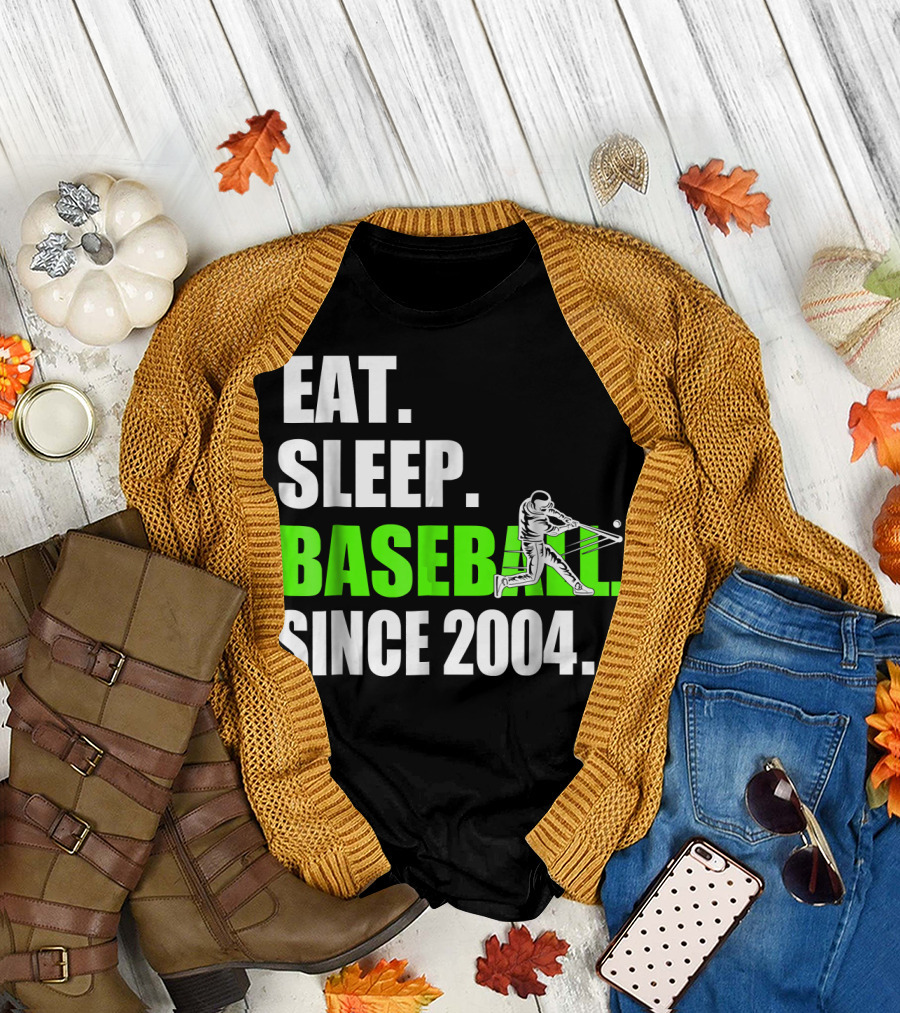 EAT SLEEP BASEBALL SINCE 2004 BATTER T-Shirt