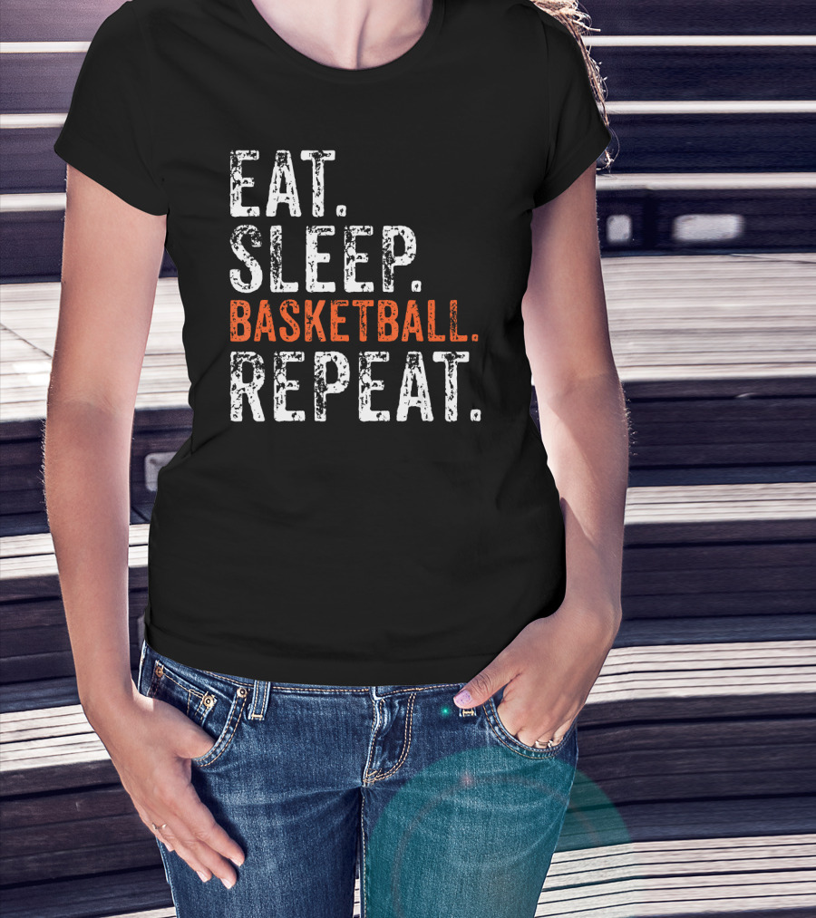 Eat Sleep Basketball Repeat Player T-Shirt