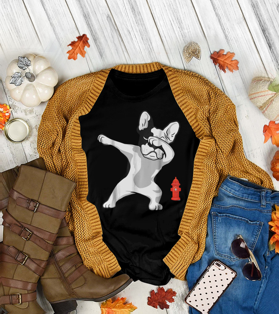 French Bulldog Frenchie Dabbing Lover Puppy Fire Hydrant T-Shirt