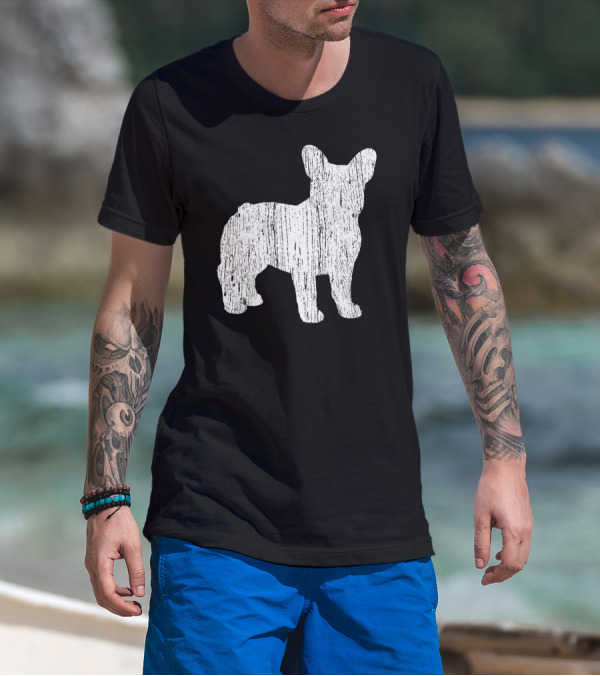 French Bulldog Silhouette Frenchie Classic 耀 Allure T-Shirt