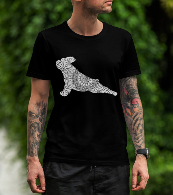 French Bulldog Yoga Mandala T-Shirt