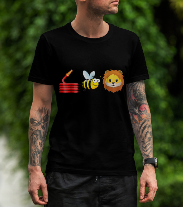 Hose Bee Lion Funny Animal Joke Pun T-Shirt