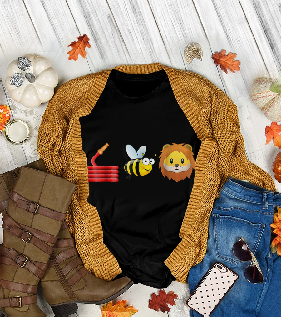 Hose Bee Lion Funny Animal Joke Pun T-Shirt