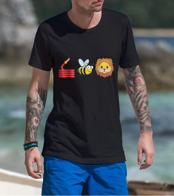Hose Bee Lion Funny Animal Joke Pun T-Shirt
