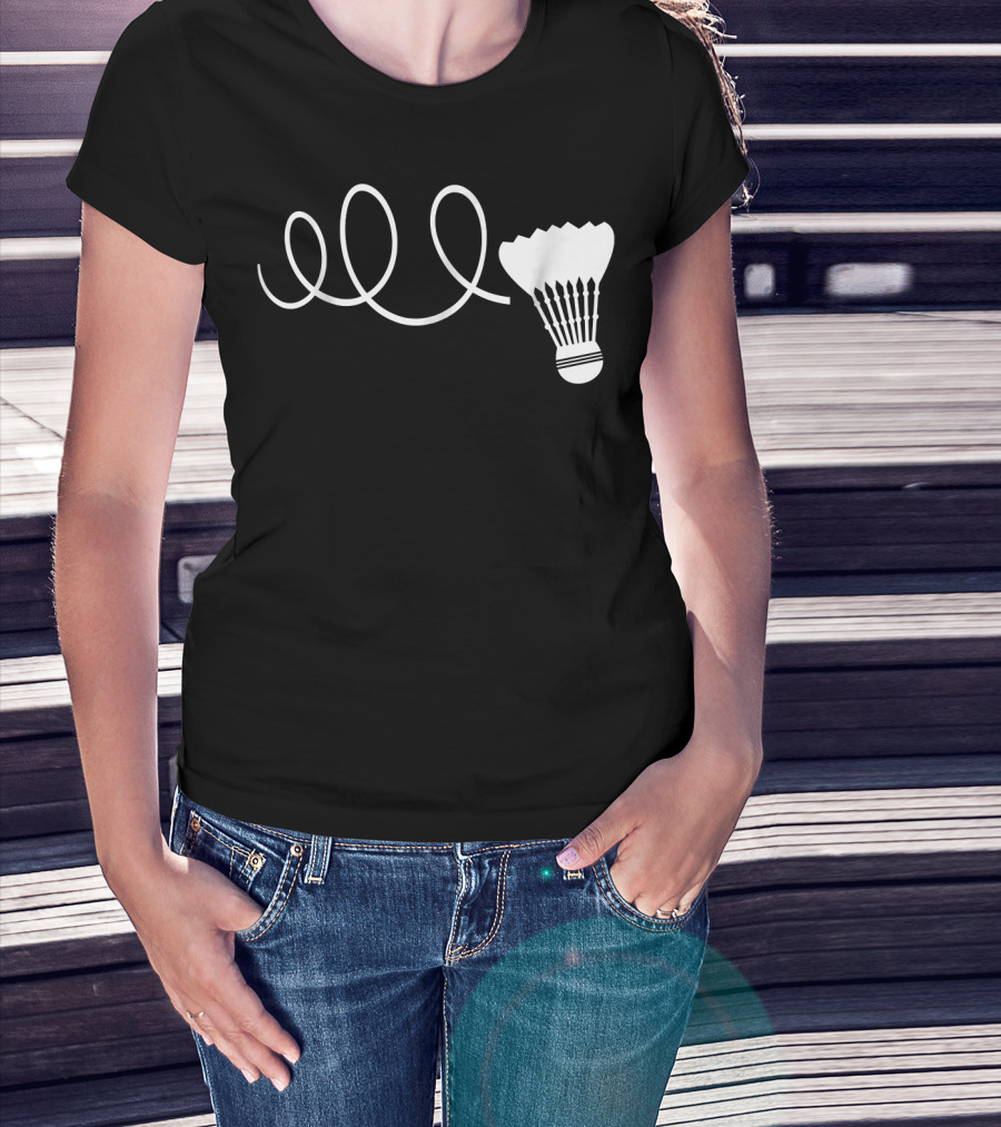 Elo Funny Badminton Shuttle Loop T-Shirt