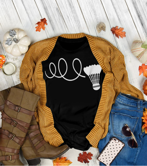 Elo Funny Badminton Shuttle Loop T-Shirt