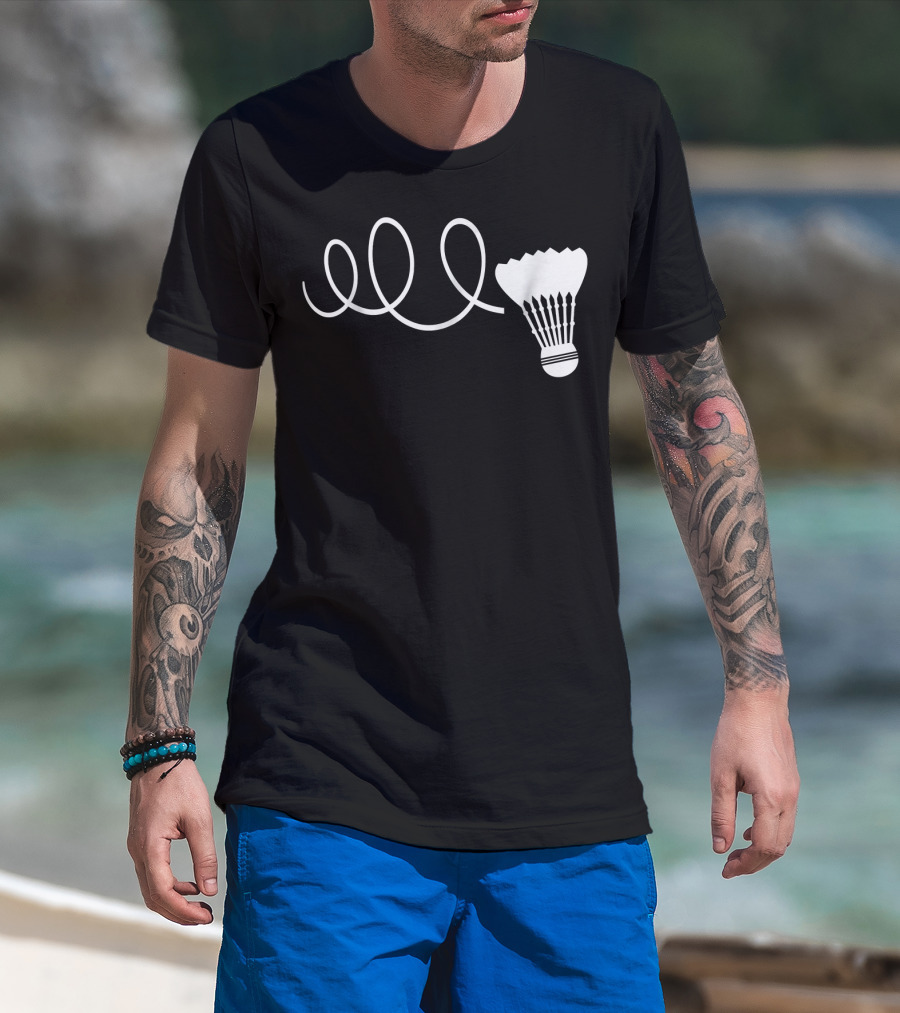 Elo Funny Badminton Shuttle Loop T-Shirt