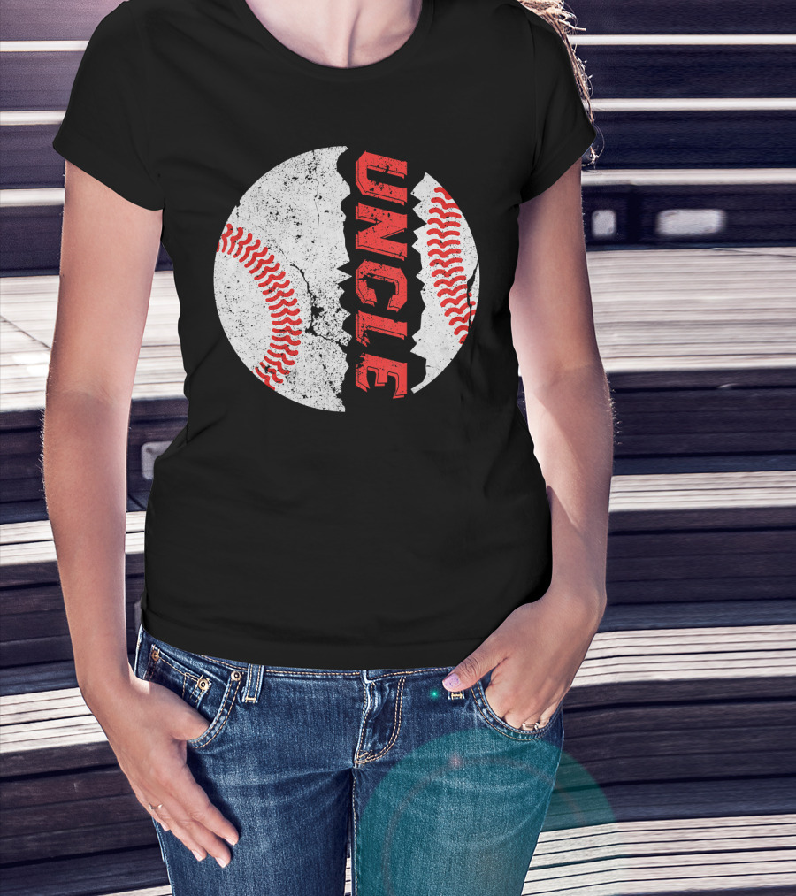 Uncle Funny Baseball Softball Fat Ball T-Shirt